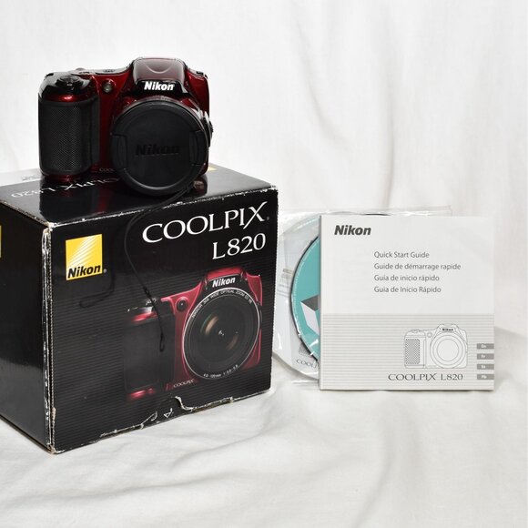 Nikon COOLPIX L820 Digital Camera 16MP 30x Opt Zoom HD Video 16GB SD Card Mint - Picture 1 of 12